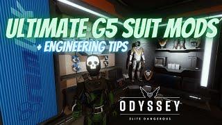 My Ultimate G5 Suit Loadouts + Suit Engineering Tips | Elite Dangerous: Odyssey