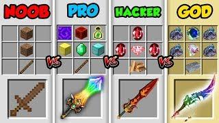 Minecraft NOOB vs. PRO vs. HACKER vs. GOD: HIDDEN CRAFTING RECIPE in Minecraft! (Animation)
