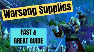 "Warsong Supplies" -Fast guide 2 MINUTES! WoW Classic Quest in Ashenvale!