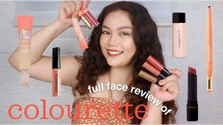 FULL FACE OF COLOURETTE COSMETICS | Review, Swatches, & Impressions (Philippines)