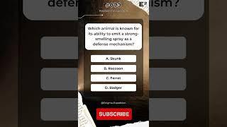 #073  Which animal is known for its ability to emit a strong-smelling spray as a defense mechanism?
