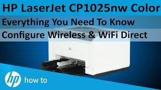 How To Setup Wireless HP LaserJet CP1025nw Color Printer?