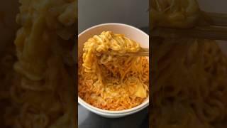 Samyang rose ramen with cheese #shorts #food