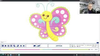 Inkstitch - From image to embroidery file - Cartoon Butterfly