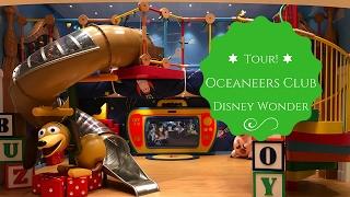 TOUR! Disney Wonder NEW Oceaneers Kid's Club 2017