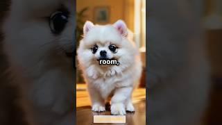 What did Puffy saw in the mirror? #funnyanimals #dogs #kids #kidsvideo #funnyanimals #cartoon #fyp