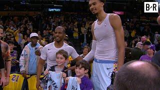 Victor Wembanyama & Chris Paul Sign Their Jerseys for JJ Redick's Sons ️