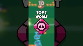 WORST MYTHIC GEARS IN BRAWL STARS! (August 2024) #brawlstars #brawlstarsgame #shorts