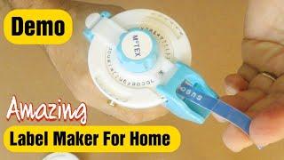 Motex Label Maker and Refill Tape _Quick Overview and Demo