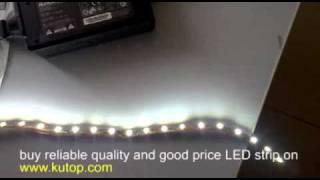 pure white 3528 SMD LED strip driving by 60W transformer - kutop.com