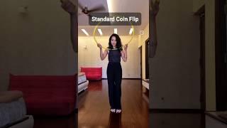 Coin flip Variations|Hula-hooping #hooping #anybodycanhoop  #hulahoopartist #hooptricks #coinflips