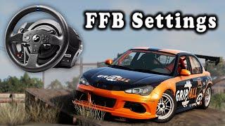 Best Thrustmaster T300 FFB Settings for BeamNG.Drive