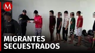 Autoridades liberan a 21 migrantes presuntamente secuestrados en un domicilio de Coacalco