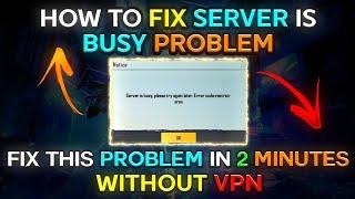 Server is Busy Please Try Again Later Error Code Restrict Area PUBG | Server is busy Problem Fix