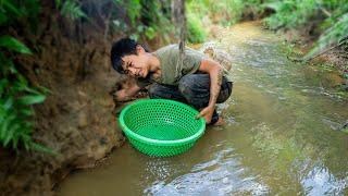 Orphan Boy’s Routine: Caring for His Farm, Catching Fish, and Learning at Home!