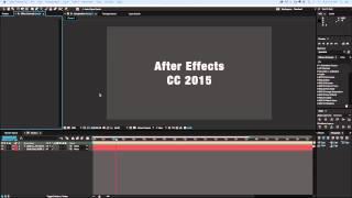 After Effects cc 2015 update