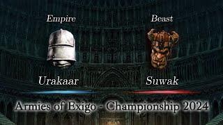 Urakaar vs Suwak - Armies of Exigo Championship 2024