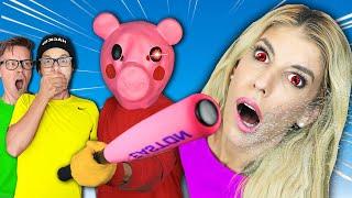 An Evil Piggy Got Rebecca, Roblox Game in Real Life