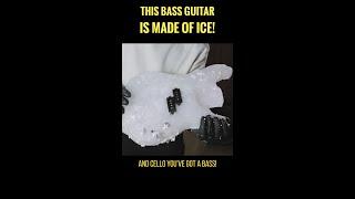 This bass guitar is made of ICE #shorts