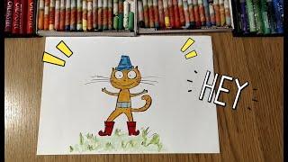 Как нарисовать кота в сапогах / Урок Рисования / How to draw a Puss in Boots / Drawing Lesson