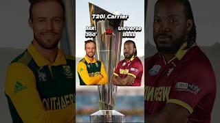 Ab De Villiers vs Chris Gayle in T20 International Cricket 