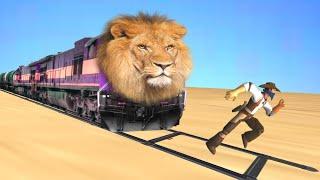 Lion Train vs Man-FunPin Game Club