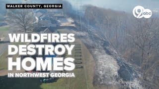 Major wildfire in northwest Georgia destroys homes, prompts evacutations