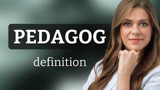 Pedagog | what is PEDAGOG definition