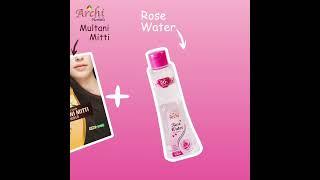 Archi Herbals Multani mitti and Rose water A Perfect combination for glowing skin