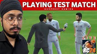 TRYING TO PLAY TEST MATCH FOR THE FIRST TIME IN REAL CRICKET 24 LIVE