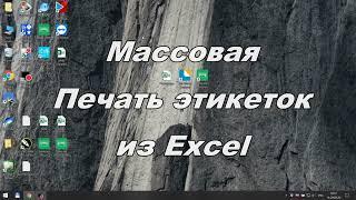 Массовая печать этикеток из Excel в программе NiceLabel