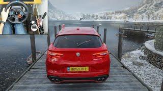 Forza Horizon 4 Alfa Romeo STELVIO QUADRIFOGLIO | Fast Drive | Logitech g29 gameplay