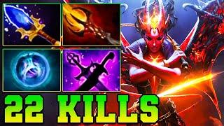 22 Kills QOP Dota 2 Mid - Best Queen Of Pain Dota 2 Pro Gameplay Guide Build 7.37