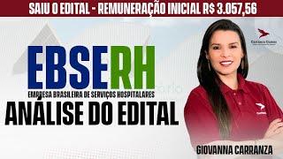 Concurso EBSERH: Edital Publicado com vagas para Área Administrativa - Prof. Giovanna Carranza