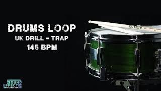 FREE DRUMS LOOP - UK Drill - 145 BPM 