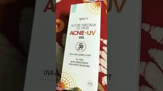 #ACNE-UV GEL SPF 30PA+++#swapna sinha vlog #