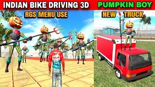 Pumpkin Boy New Truck RGS Menu Use | Funny Gameplay Indian Bikes Driving 3d 