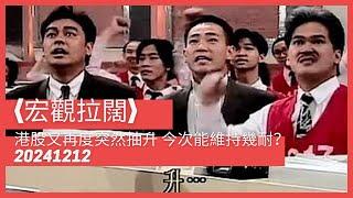 〈宏觀拉闊〉 EP_234: 港股又再度突然抽升/ 今次又能維持幾耐？/ 政治局宣布明年將實施更加積極的財政政策/ 特朗普上台是否真的會加關稅？ 20241212