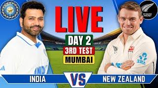 India vs New Zealand, 3rd Test| IND vs NZ Live Match Today | Live Cricket | NZ Batting -Session 2