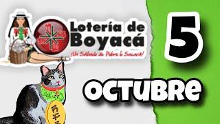 Resultado LOTERIA DE BOYACA Sabado 5 de Octubre de 2024