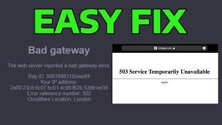 How To Fix ChatGPT Errors 502 & 503 & 404 Bad Gateway Service Temporarily Unavailable Page Not Found