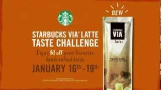 TV Spot - Starbucks Via Latte Taste Challenge