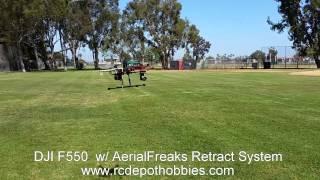 DJI F550 With AerialFreaks Retract System from RC Depot Hobbies