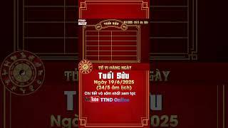 Tử vi hàng ngày | Thứ 5 (19/6/2025) | 12 Con Giáp trong ngày có vận mệnh như thế nào? | TTND