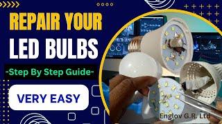 Unbelievable LED Bulb Repair Hack - You Won't Believe This Trick Repairs LED Bulbs in Seconds!