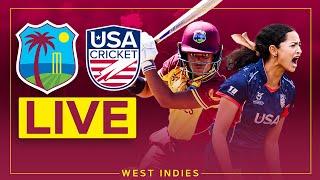  LIVE | West Indies v USA | U-19's Women | 3rd T20