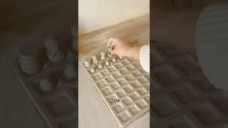 making a Waffle Chess Board #diy #cute #handmade #ceramic