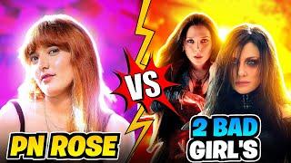 Pn Rose vs 2 Bad Girl's  || 1v2 Gameplay - Garena Free Fire