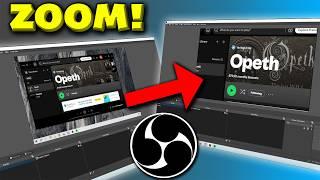 OBS Zoom In & Follow Effect: Make Viewers Say WOW!