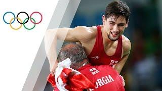 Khinchegashvili wins gold in men's freestyle wrestling 57kg